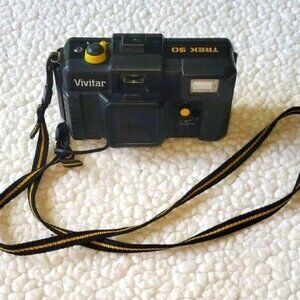 Vivitar Vintage Trek 50 Camera with Strap‎ & Flash